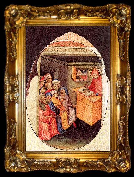 framed  Pietro, Nicolo di Scenes from the Legend of Saint Augustine:  00, ta009-2